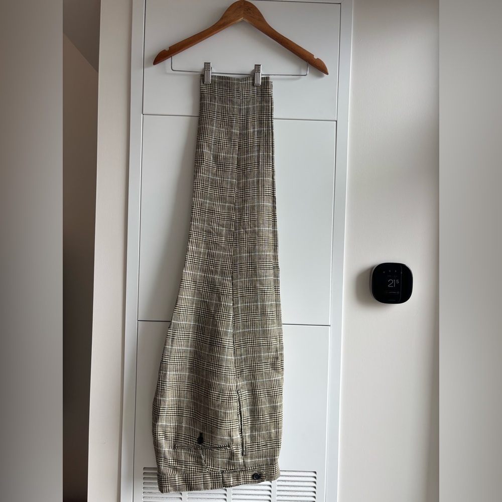 Polo Ralph Lauren Glen Plaid Linen Tailored Trouser - Made In Portugal - 30/32